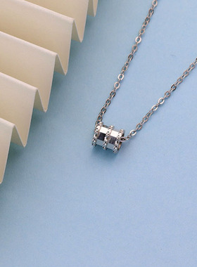 S925纯银转运珠小蛮腰项链锁骨链