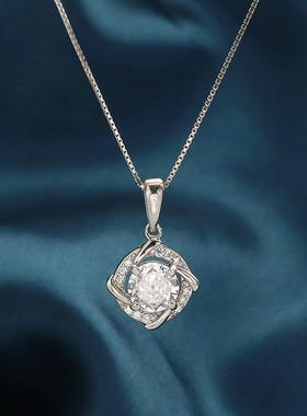 创意风车莫桑钻吊坠项链