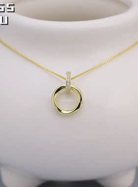 s925纯银莫比乌斯项链轻奢