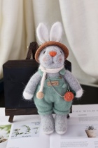 (Material Bag) Rod Needle Retro Rabbit doll Material Package Non-finished New Handloom