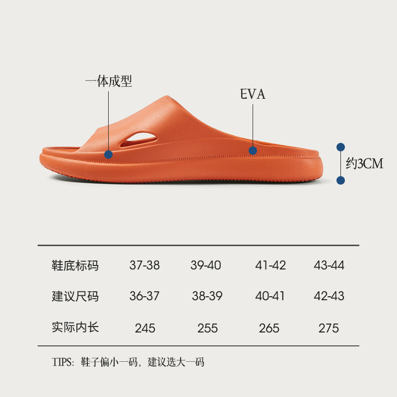 买一送一浴室漏水凉拖鞋女夏季室内防滑防臭男居家用速干镂空洗澡-图3