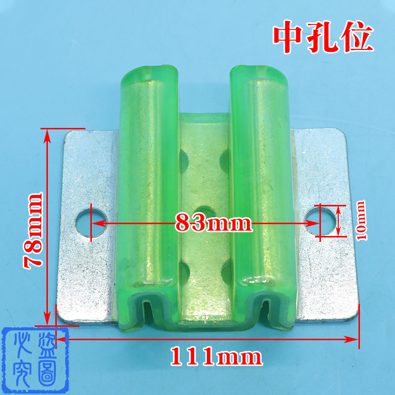 三菱对重空心轨导靴电梯轿厢M型靴衬奥的斯W型副轨靴头聚氨酯导轨 - 图2