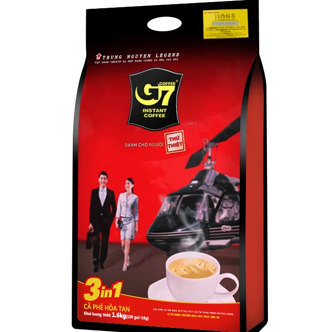 越南原装进口中原g7咖啡1600g三合一速溶咖啡粉大包100条包装原味 - 图3
