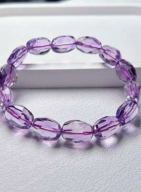 紫水晶手链紫晶巴西紫水晶