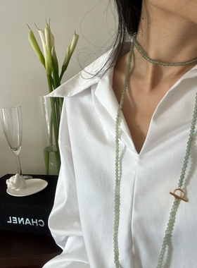 优雅长项链毛衣链颈链多戴扣