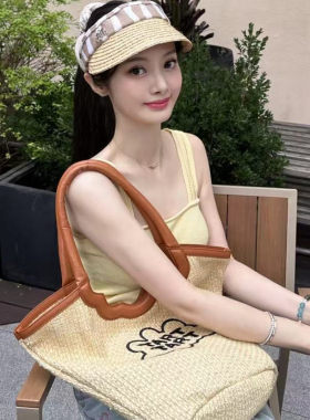 现货 正品 TART TART 25ss设计师品牌 夏日清凉草编空顶遮阳帽