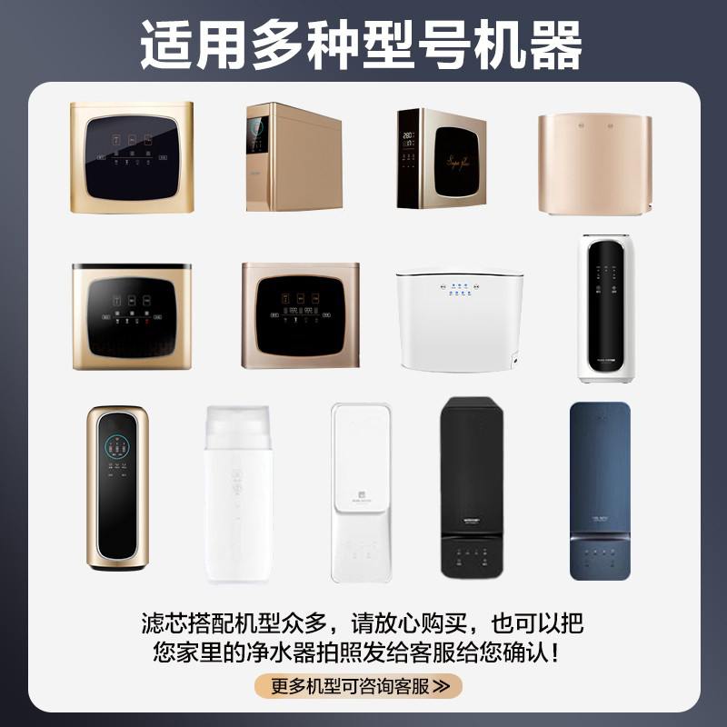 适用海尔净水器滤芯HRO400-4/6H60/6H52/600mini LRO4H10/6H10-3 - 图0