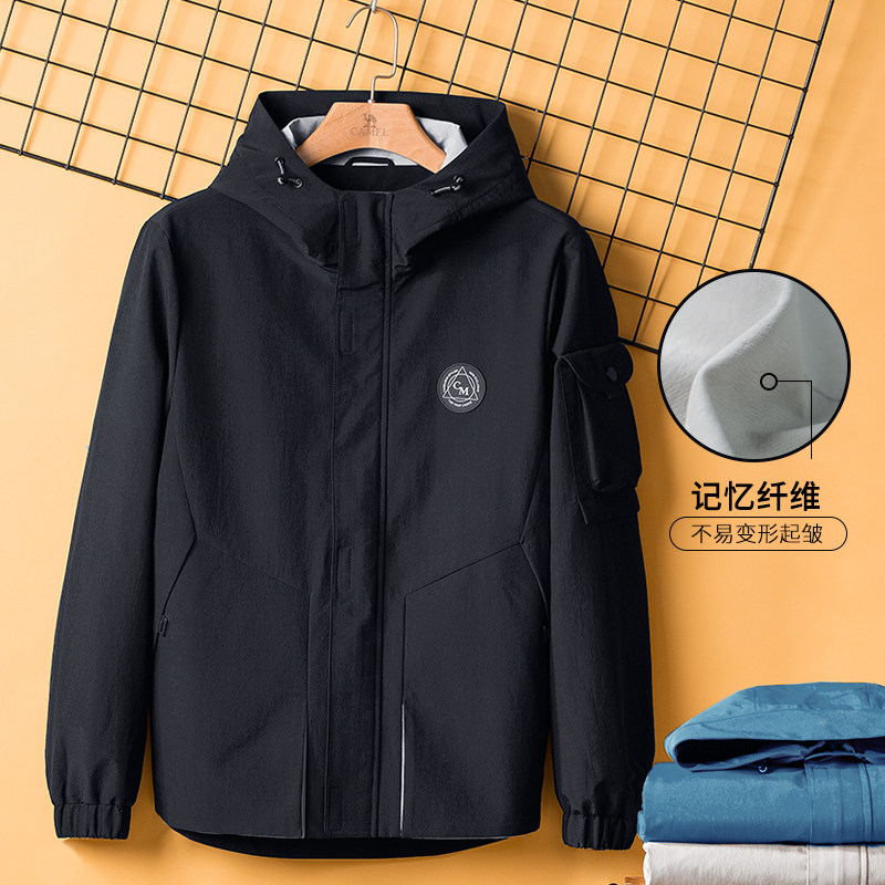 骆驼男装2020秋季款机能工装夹克 骆驼男装夹克