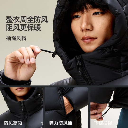 Camel Down Jacket Men Winter 2025 New Couple Same Style Warm Down Jacket Jacket Short Hooded Bread Jacket