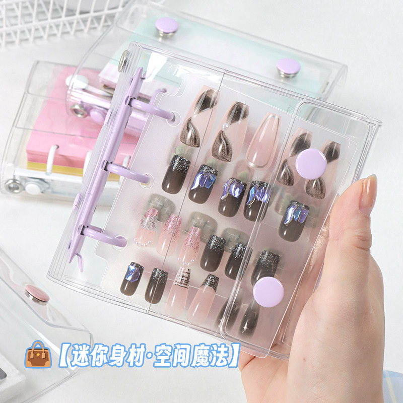 网红透明双扣彩夹活页本外壳A6A7便携式手帐本M5A8替换封面收纳册,淘宝优惠券,粉丝福利购,淘宝优惠卷