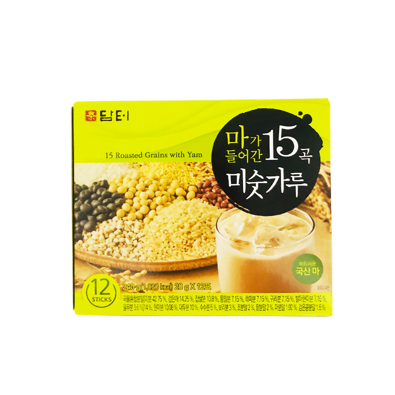 韩国进口丹特谷物茶十五种谷物营养粉山药五谷等即食早餐240g - 图3