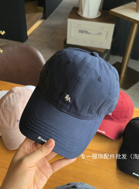 早八素颜小字母刺绣百搭棒球帽