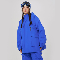 North Yon Veneer Ski Suit 2023 New Klein Blue Professional Waterproof Anti-Cold Snowsuit Jacket Blouse for men and women