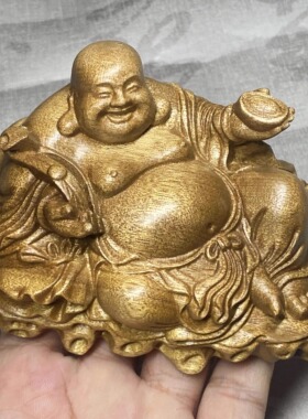汽车摆件装饰品玄关木雕金丝楠木