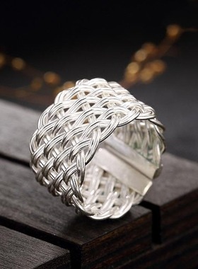 原创纯银男戒中性风高街配饰品