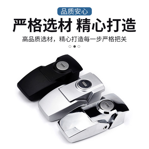 不锈钢搭扣锁DKS-1-2设备箱扣锁机箱锁扣DK604锌合金隐藏式小方锁 - 图0