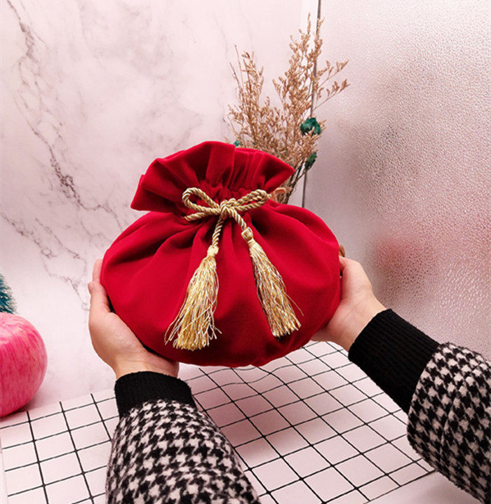 2023新款圆底福袋定做新年圣诞节绒布袋束口袋礼品袋喜糖袋红包袋,淘宝优惠券,粉丝福利购,淘宝优惠卷