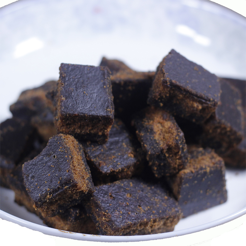 500g广西手工黑糖老土红糖手工作小块蔗糖古法冲饮粉产妇月子酵素-图1