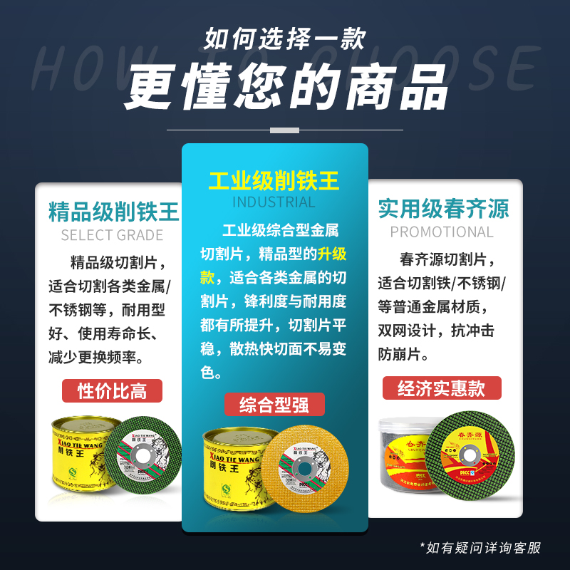 削铁王切割片100角磨机砂轮片不锈钢金属超薄沙轮片磨光片小切片 - 图1