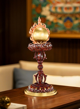 铜欣祥彩铜摩尼宝摆件摩尼宝珠工艺品吉祥珠家居装饰品礼品摆设