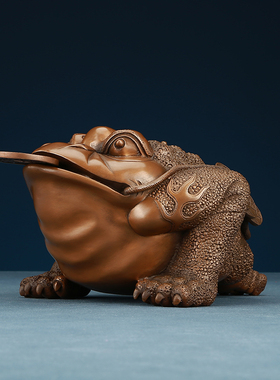 紫铜金钱蟾蜍金蟾礼品工艺品摆件