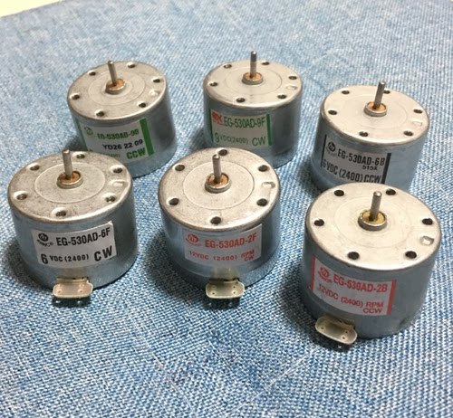 530 9V 微型电机 EG-530AD-9B/9F CCW/CW 9V 录音机电机 - 图1