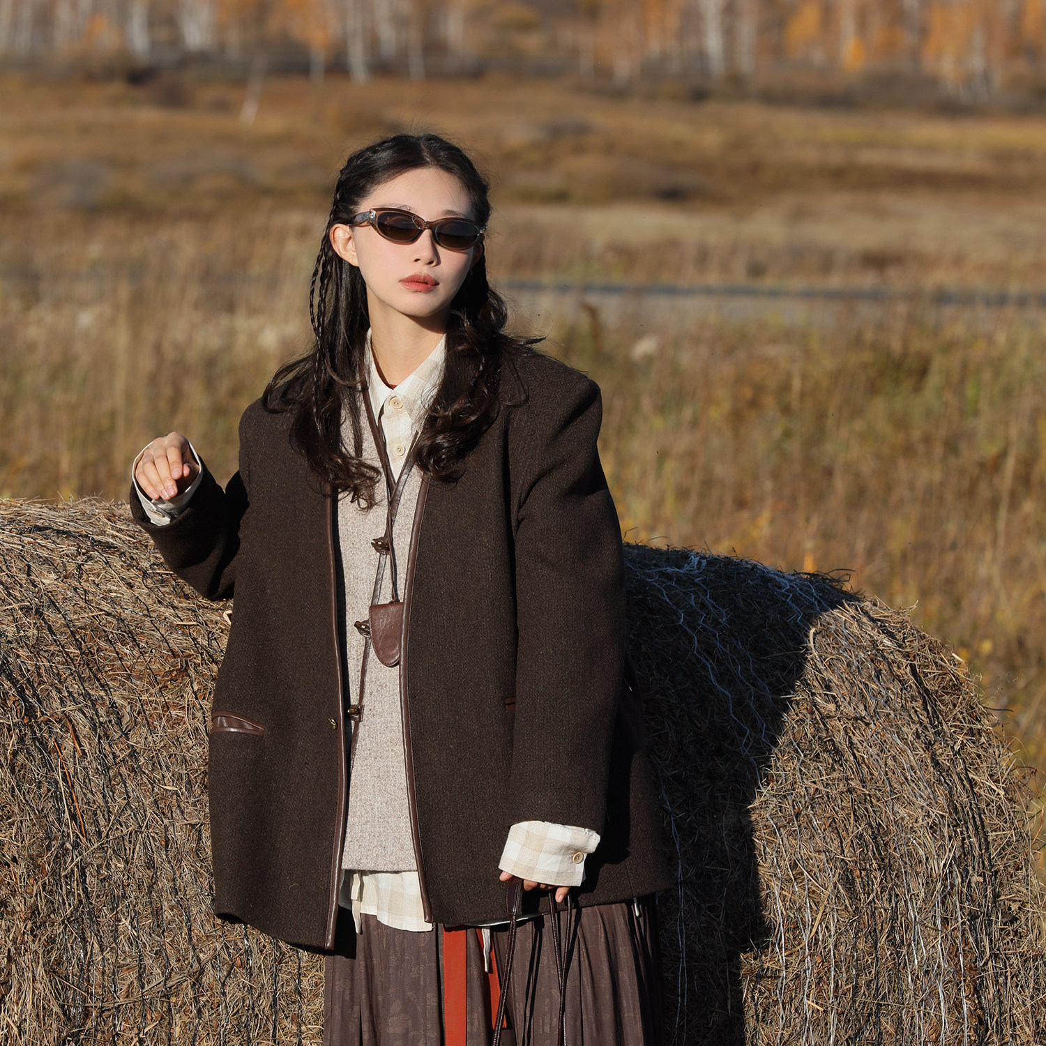 谜阿凰【清梦西服】新中式原创毛呢外套时尚复古秋冬百搭日常女款,淘宝优惠券,粉丝福利购,淘宝优惠卷