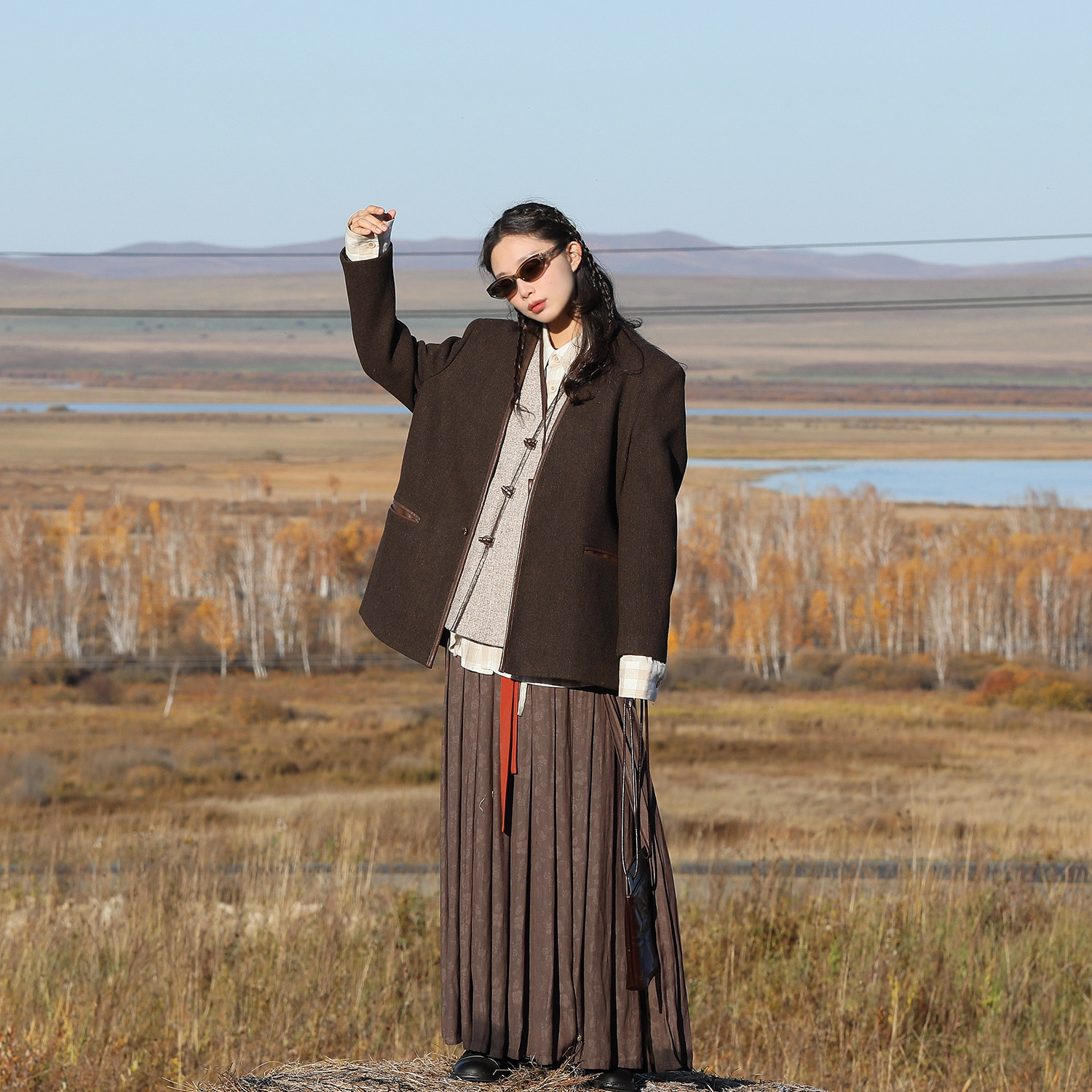 谜阿凰【清梦西服】新中式原创毛呢外套时尚复古秋冬百搭日常女款,淘宝优惠券,粉丝福利购,淘宝优惠卷