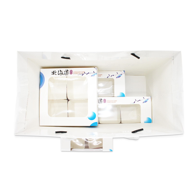 北海道戚风纸杯蛋糕纸盒 透明开窗马芬盒戚风蛋糕包装 烘焙包装盒 - 图2