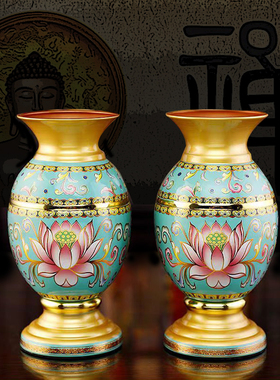 新唐纹供具套装花瓶供灯供水杯