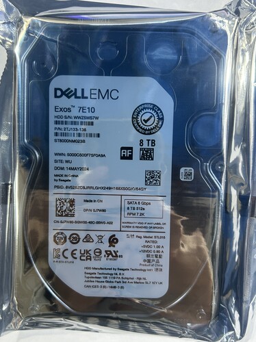 戴尔8T硬盘092MDW 0J7W80希捷ST8000NM023B 0205 企业硬盘8T SATA - 图2
