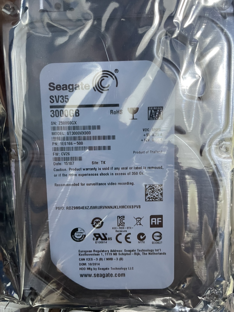 希捷 3T 监控硬盘3TB 机械硬盘ST3000VX000 Vm002 ST3000NM0005 - 图1