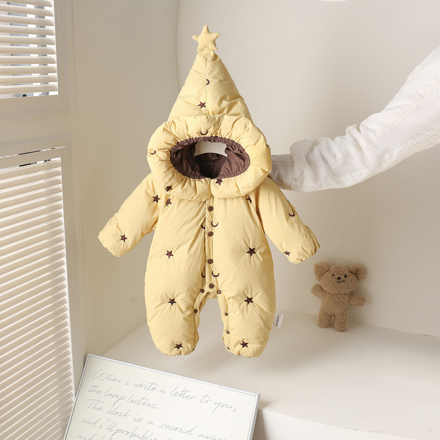 婴儿羽绒服连体衣冬季白鸭绒儿童女宝宝冬装保暖哈衣小月龄外出服,淘宝优惠券,粉丝福利购,淘宝优惠卷