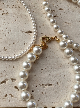 仿施家珍珠手链新款叠戴