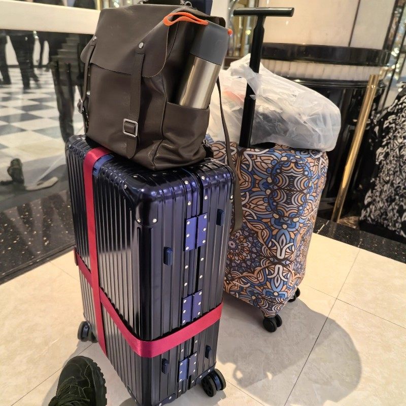 蓝色图腾花纹弹力箱套拉杆箱旅行旅游登机行李皮箱保护罩防尘袋子,淘宝优惠券,粉丝福利购,淘宝优惠卷