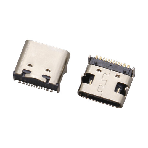 TYPE-C16P母座板上5A大电流卧贴贴板C口传输接口快充USB母连接器 - 图3