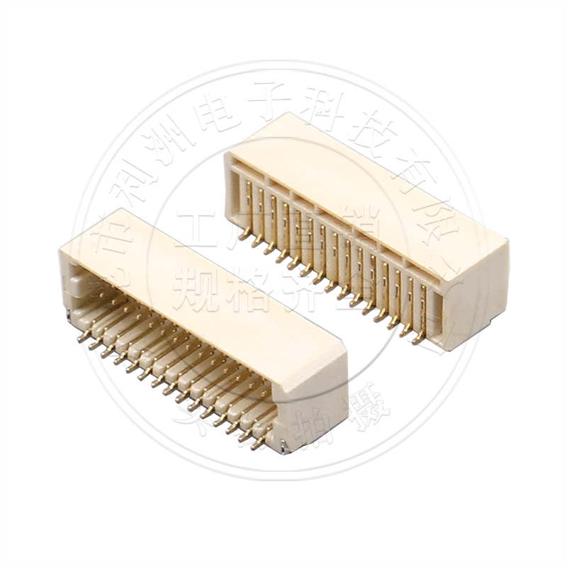 SHD1.0 1.0mm间距 卧贴针座 卧式贴片 双排针镀金  接插件 接口