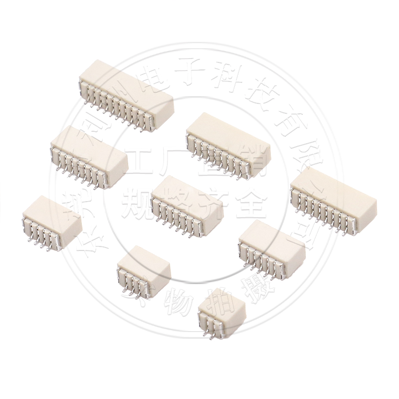 包邮编带SH1.0卧贴1.0mm间距接插件针座接线端子耐高温贴片连接器
