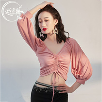 Rosedance belly dance blouse autumn winter new long sleeves Two wear oriental dance practice Gongfu blouses female display slim and sexy