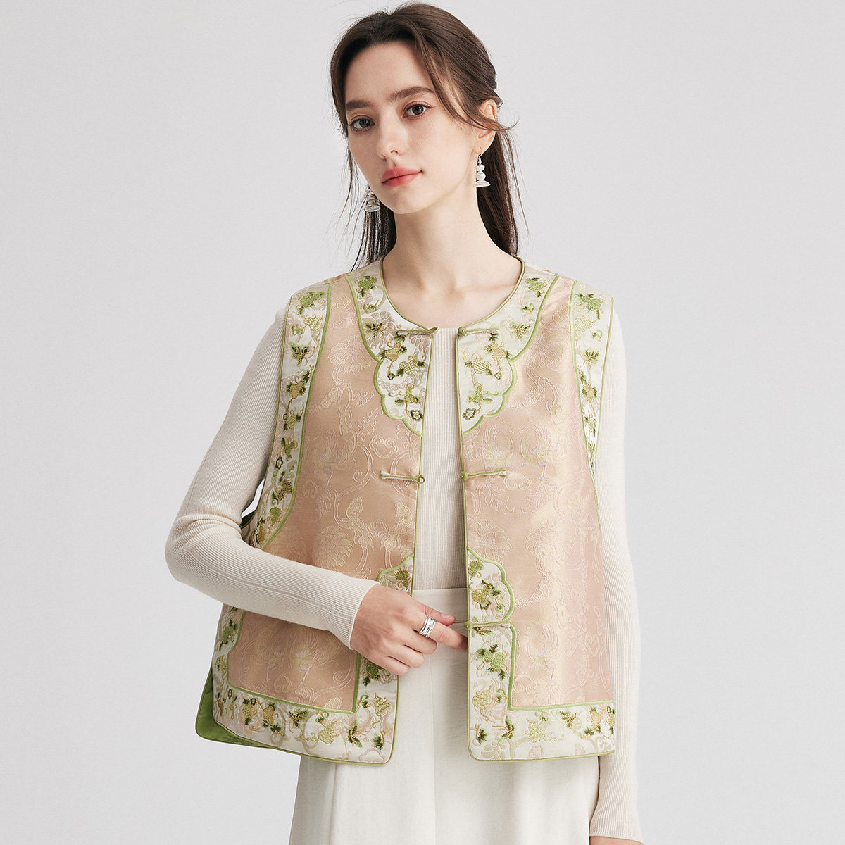 PALUOPO/帕罗桑蚕丝女马甲ET250568Z,淘宝优惠券,粉丝福利购,淘宝优惠卷