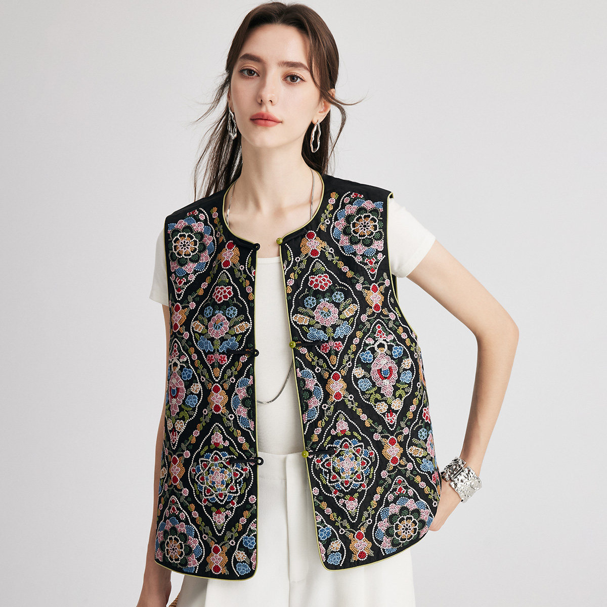 PALUOPO/帕罗桑蚕丝女马甲ET250567Z,淘宝优惠券,粉丝福利购,淘宝优惠卷