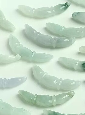 diy翡翠藕节天然散件玉饰品