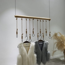Clothing Store Rings Hanger Hanger Rack Hanger Rack Hemp Rope Hanging Clothing Store Hanging Clothes Hanging Shelf