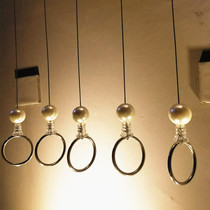 Hanging clothes chain Clothing Hanger Hanger Clothing Store Rings Hanger Hanger Hooks Steel Wire Rings Show Shelf