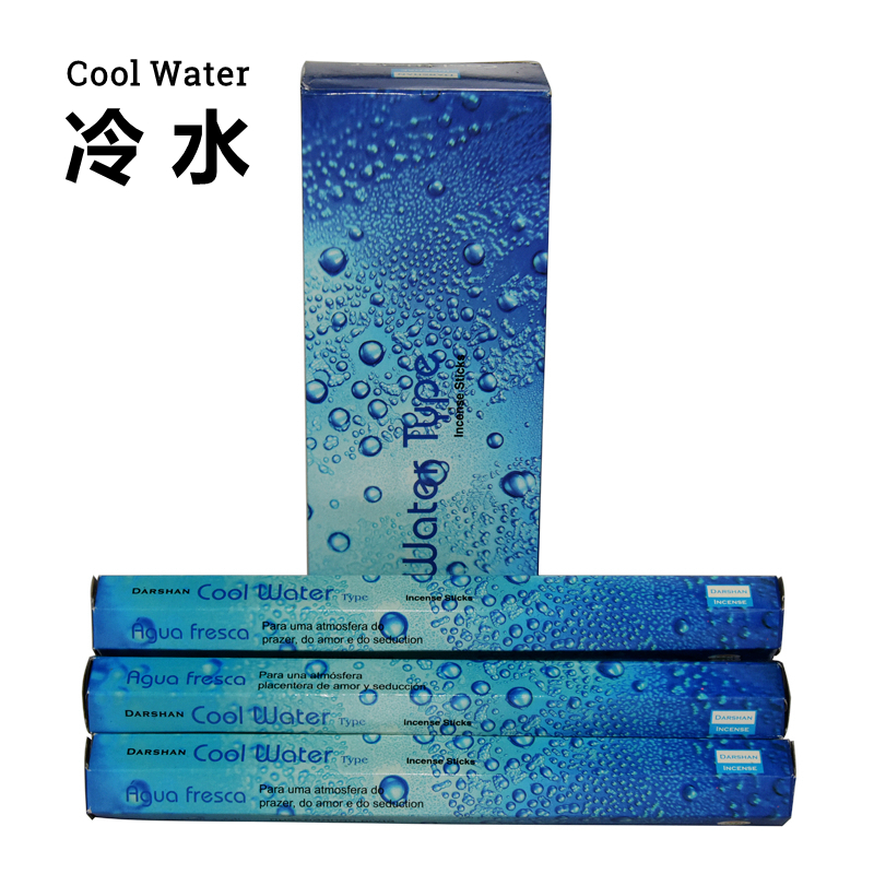 Cool Water-冷水香DARSHAN印度香正品进口室内香薰香味家用清凉-图0