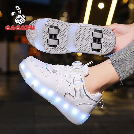 Four-wheel skating illuminated domestic brand co-branded Heelys shoes