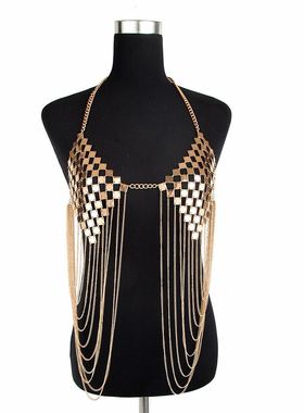 欧美跨境流苏演出服身体链