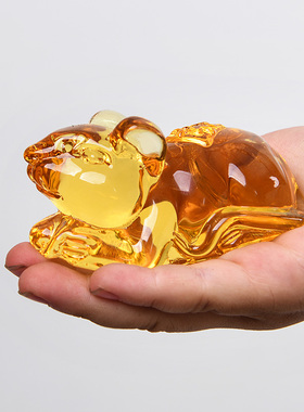 高档水晶生肖吉祥物家居招财鼠