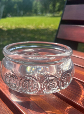 透明水晶聚宝盆摆件开业开业礼品