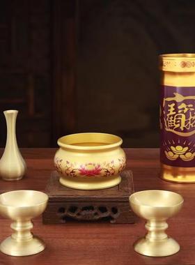 黄铜香炉家用上香烧香拜佛寺庙